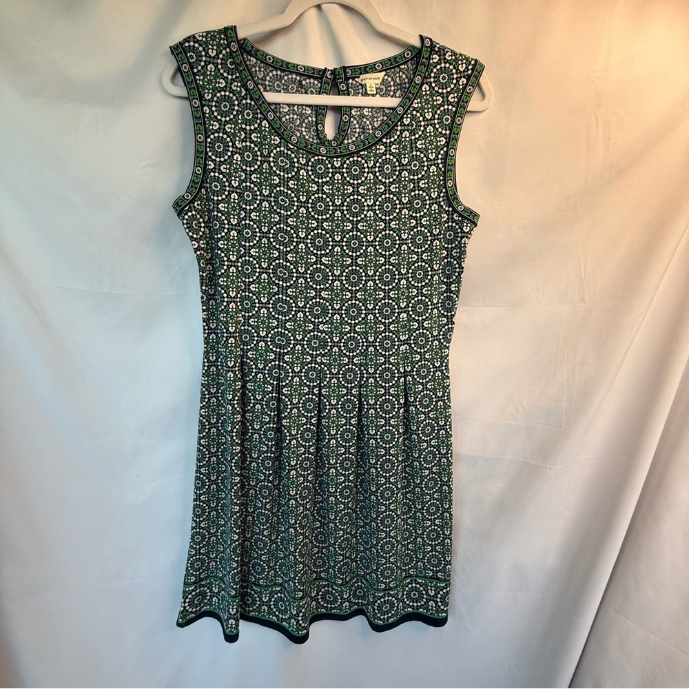 Max Studio Green And White Patterned Mini Dress - image 3